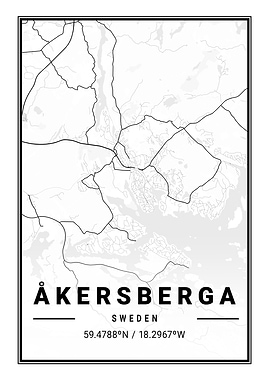 Akersberga Light City Map