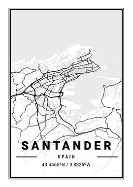 Santander Light City Map