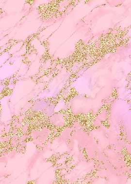 Pink Gold Marble 04