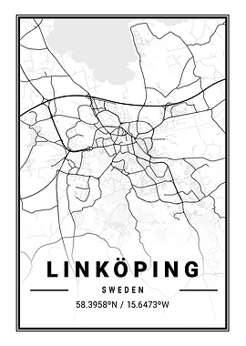 Linkoping Light City Map