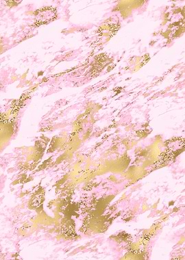 Pink Gold Marble 06