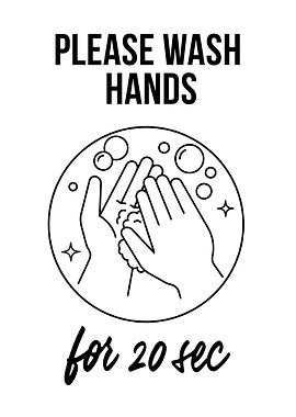 Please Wash Hands Sign