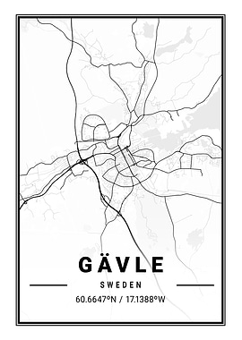 Gavle Light City Map