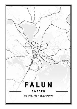 Falun Light City Map