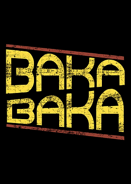 Retro Distressed Baka Anim