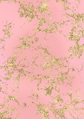 Pink Gold Marble 01