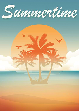 Summertime Palm Beach Sea