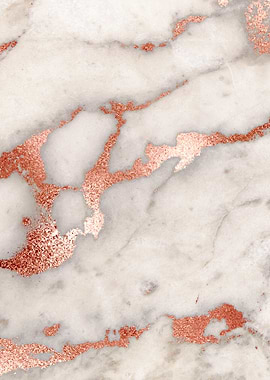 Rose Gold Marble 08