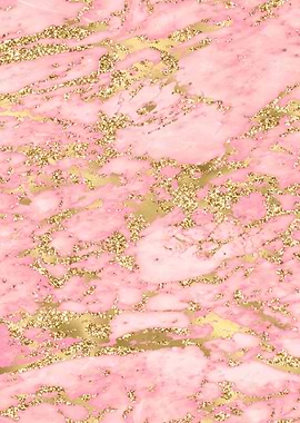 Pink Gold Marble 07