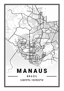 Manaus Light City Map