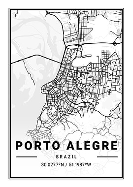 Porto Alegre Light Map