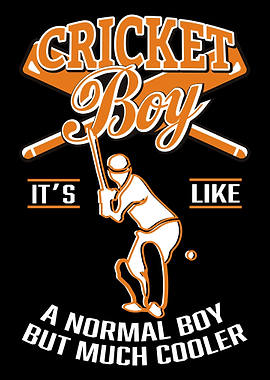 Cricket Player Boy Gift