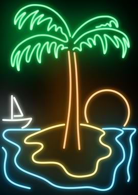 Palm Tree Neon Sign