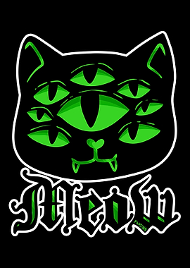 Cat Gothic Goth Halloween