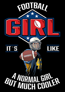 Football Player Girl Gift