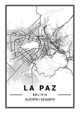 La Paz Light City Map