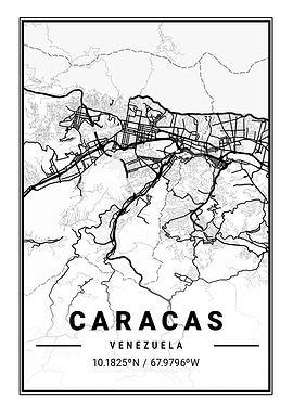 Caracas Light City Map