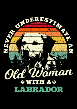Woman With Labrador