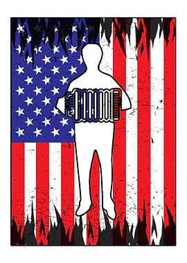 Accordion Player Flag