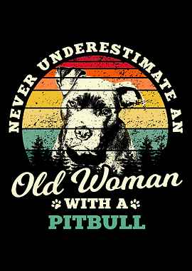 Woman With Pitbull