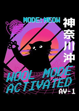 Vaporwave Cat Wool Mode