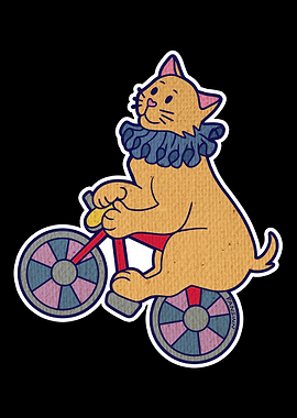 Cat girl bicycle animal Ki