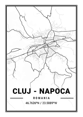 Cluj Napoca Light Map