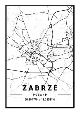 Zabrze Light City Map