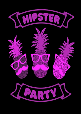 Hipster pineapple party