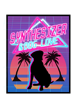Vaporwave Dog Dad Retro