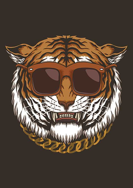 Gangster Tiger Animal face