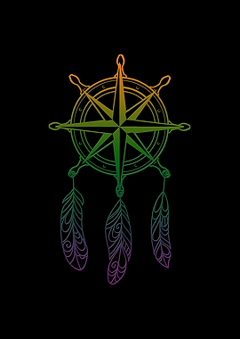 Compass Dream Catcher