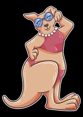 Kangaroo wife Australia ma