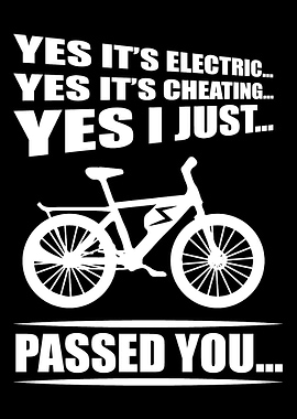 Funny eBike Biker And eBik