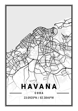 Havana Light City Map