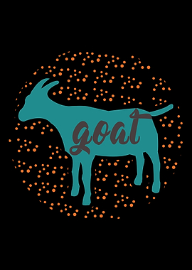 Goat Silhoutte Funny Graph