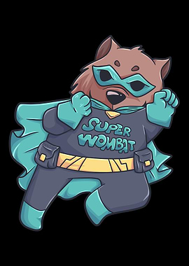 Wombat superhero costume A