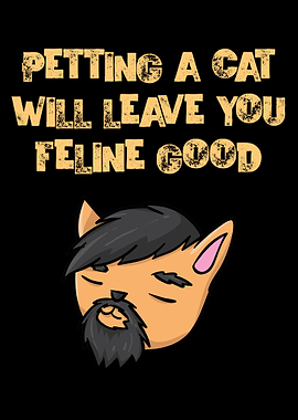 Petting A Cat Feline Good