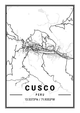 Cusco Light City Map