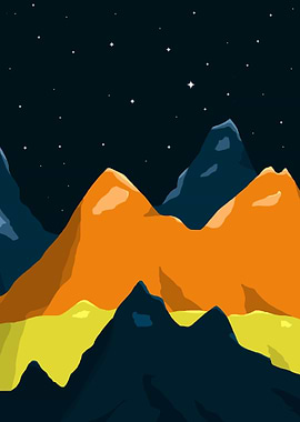 Mountains In Bright Color