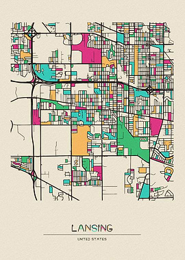Lansing Map