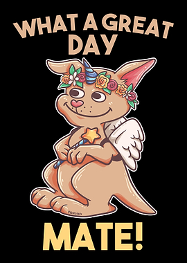 Kangaroo Unicorn Angel Uni