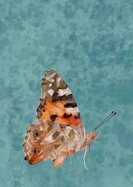 Low poly butterfly