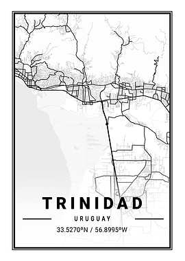 Trinidad Light City Map