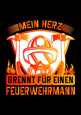 Feuerwehrfrau Geschenk