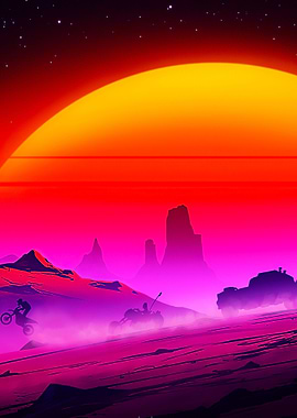 The vehicles synth wave