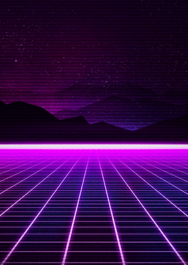 The amazing retro wave art