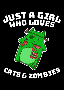 Cat zombie monster girl