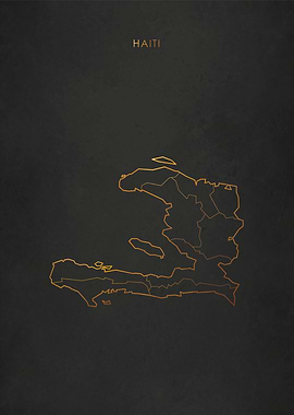 Gold Haiti Map