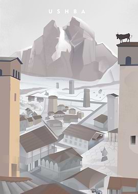 Mt Ushba Caucasian witch